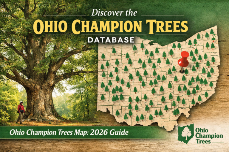ohio champion trees database ohio champion trees map