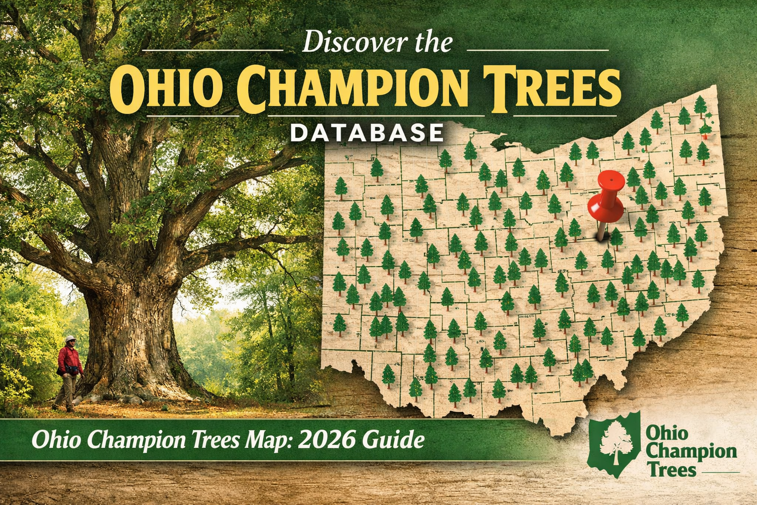 ohio champion trees database ohio champion trees map
