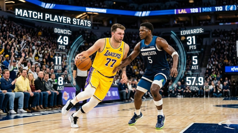Lakers vs Timberwolves Match Player Stats