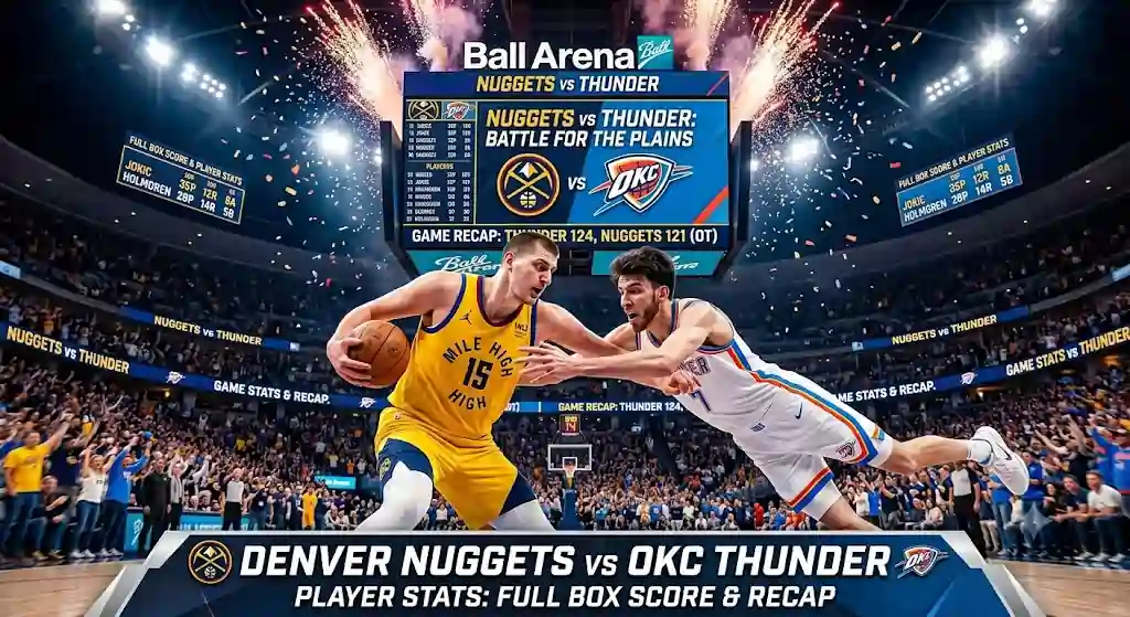 denver nuggets vs okc thunder match player stats